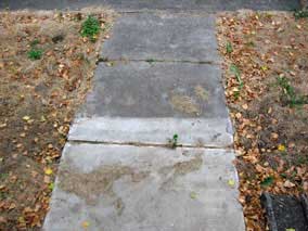 Useless front sidewalk to be demolished