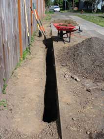 More trench progress