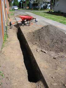 More trench progress