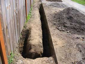 More trench progress