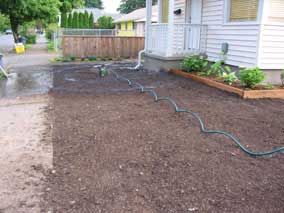 John Deer tractor traveling sprinkler getting started