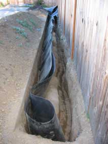 Barrier trench progress