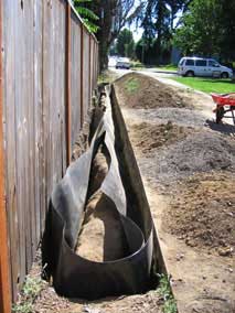 Barrier trench progress
