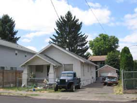 Junky house down the street - usually there are more trucks and cars in the driveway