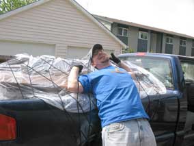 Nate being attacked by the spider strap
