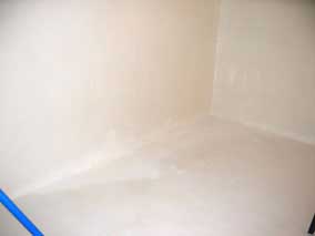 Paint over hydraulic cement patches