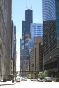Looking south from Franklin and Wacker