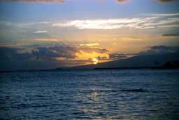 Sunset from western Waikiki Beach