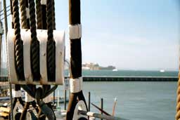 Ship's tackle at the National Maritime Museum, Hyde Street Pier