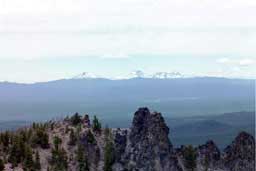 Bachelor and three Sisters from Paulina Peak