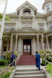 Main entrance to Flavel House, Astoria, Oregon
