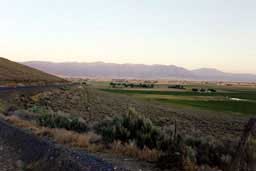 Baker Valley and the Blue Mountains to the west