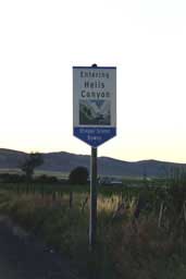 Hells Canyon Scenic Byway sign