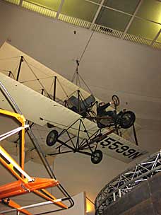 Replica of a Curtiss biplane originally by Lincoln Beachey and Warren Eaton