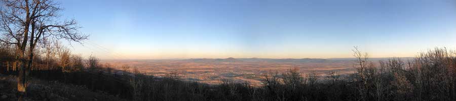 View from Cavanal Hill panorama