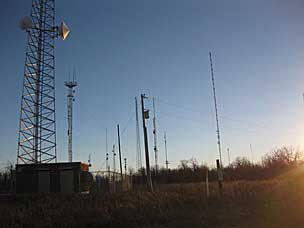 radio and cellular towers on Cavanal Hill