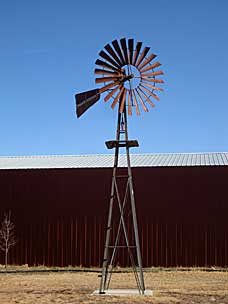 Windmill from John and Ella Neaves homestead, Oklahoma Territorial Plaza