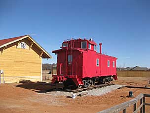 Red Caboose at Oklahoma Territorial Plaza