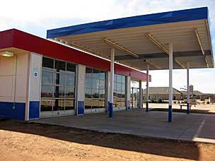 Bud's Service Station (1957) at Oklahoma Territorial Plaza