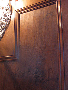 English pollard oak paneling in the dining room, Marland Estate, Ponca City, Oklahoma