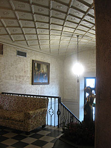 Barrel vault plaster ceiling on top floor, Marland Estate, Ponca City, Oklahoma