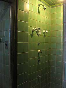 Jet shower in E.W. Marland's suite, Marland Estate, Ponca City, Oklahoma