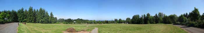 Oregon Garden panorama from resort entrance