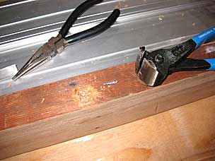 Extracting buried screws from 2x4