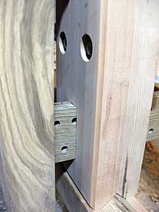 Sliding vise parallel guide appears stuck at top of mortise
