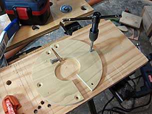 Drilling, countersinking, and tapping holes in vise screw garter for metal screws