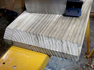 Chamfering edges on vise chops