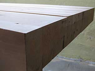 Workbench top sections shifting with humidity changes