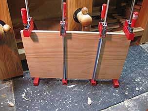 Panel glueup for tool chest lid