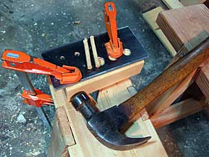 Making drawbore pegs