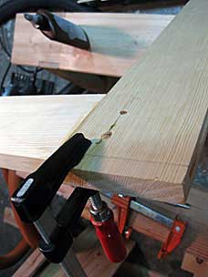 Fixing blown-out mortise board