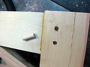 Dowel to go through mortise and tenon