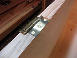 Deepened mortise for tool chest hinge