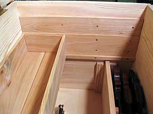 Middle tool chest tray side runner installed