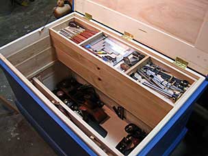 Tool chest with tools