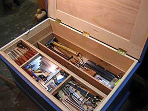 Tool chest with tools