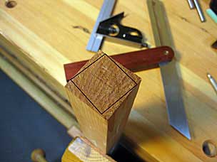 Reorienting while planing leg smaller to realign grain