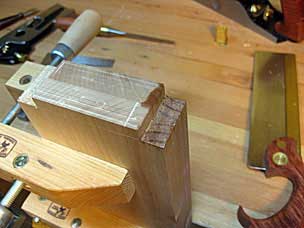 Gang-sawing and planing side apron tenons