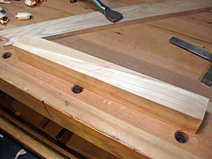 Cherry blank for moxon vise screw handles