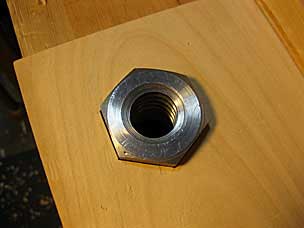 Acme nut in recess in moxon vise