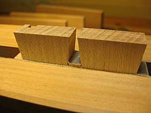 Sawing and paring dovetails for drawer side