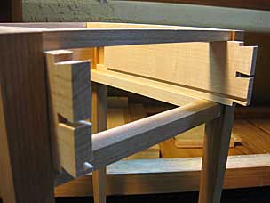 Fitting drawer sides into opening