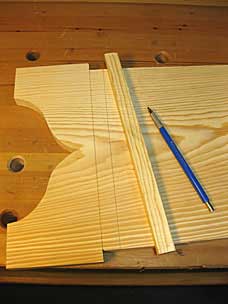 Marking end board for dado