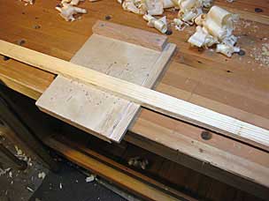 Offcut from bottom board to be sawn into battens for the lid