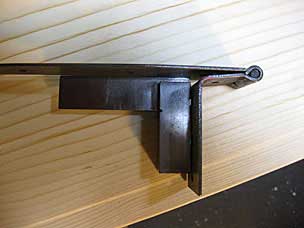 Strap hinge after bending