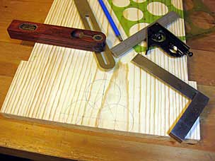 Trefoil laid out on end board